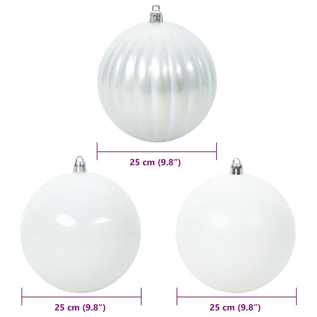 Kerstbal Set XXL 3 pcs Wit Kunststof is nu te koop bij PeponiXL, paradijselijk wonen!