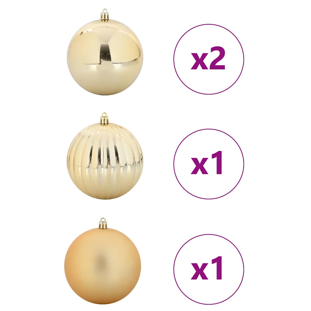 Kerstbal Set XXL 4 pcs Goud Kunststof is nu te koop bij PeponiXL, paradijselijk wonen!