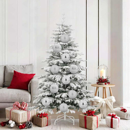 Kerstbal set XL 9 pcs Zilver Kunststof is nu te koop bij PeponiXL, paradijselijk wonen!