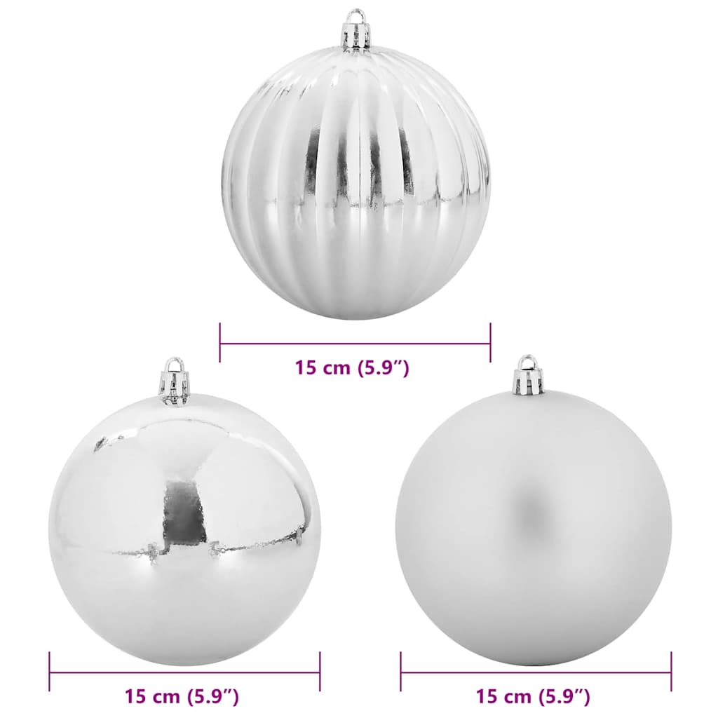 Kerstbal set XL 9 pcs Zilver Kunststof is nu te koop bij PeponiXL, paradijselijk wonen!