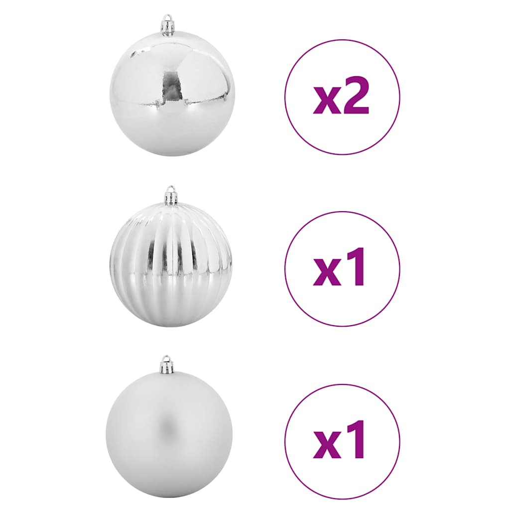 Kerstbal Set XXL 4 pcs Zilver Kunststof is nu te koop bij PeponiXL, paradijselijk wonen!
