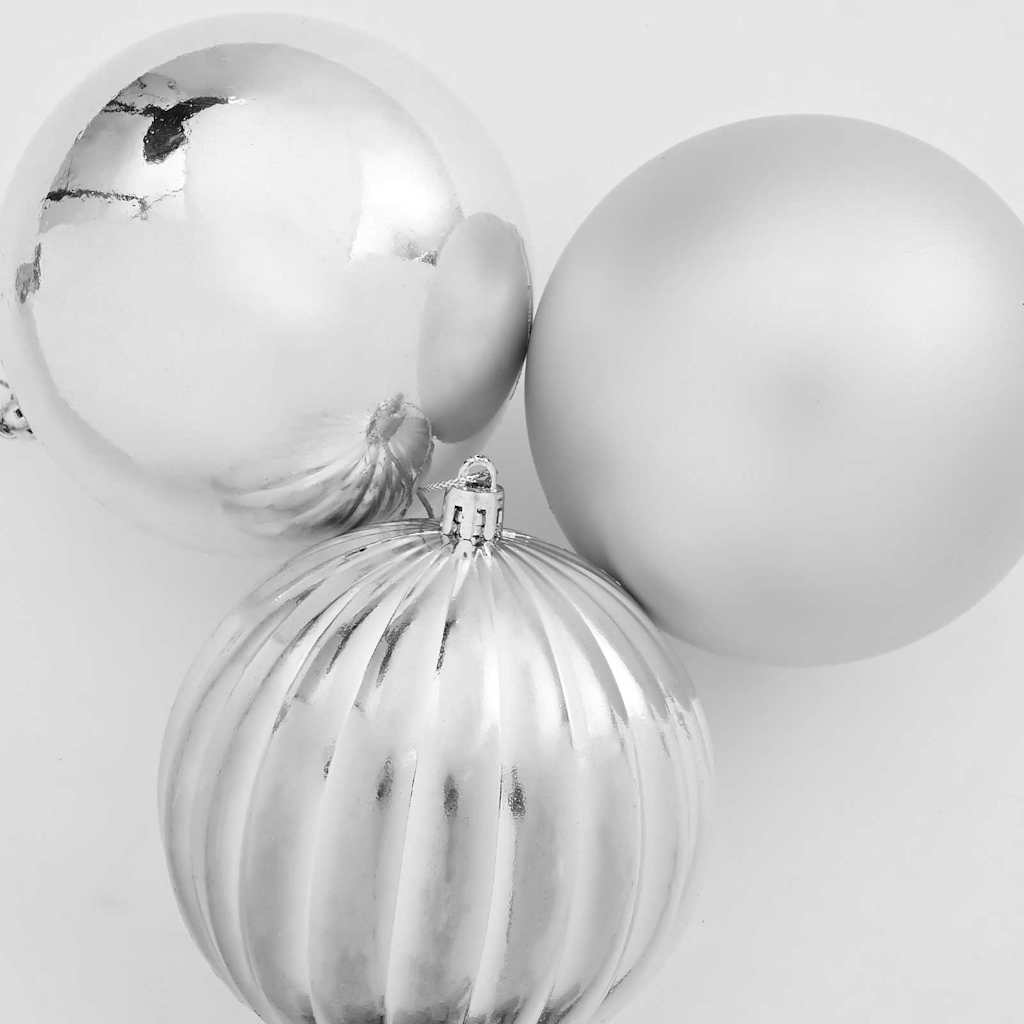 Kerstbal Set XXL 3 pcs Zilver Kunststof is nu te koop bij PeponiXL, paradijselijk wonen!