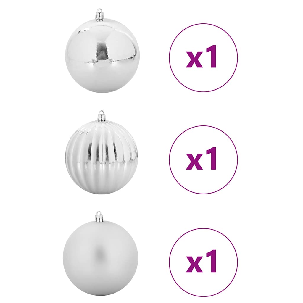 Kerstbal Set XXL 3 pcs Zilver Kunststof is nu te koop bij PeponiXL, paradijselijk wonen!