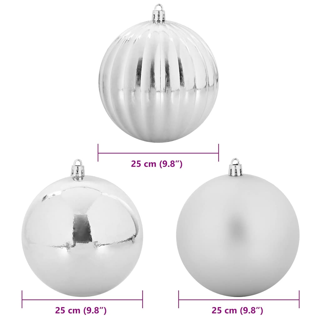 Kerstbal Set XXL 3 pcs Zilver Kunststof is nu te koop bij PeponiXL, paradijselijk wonen!