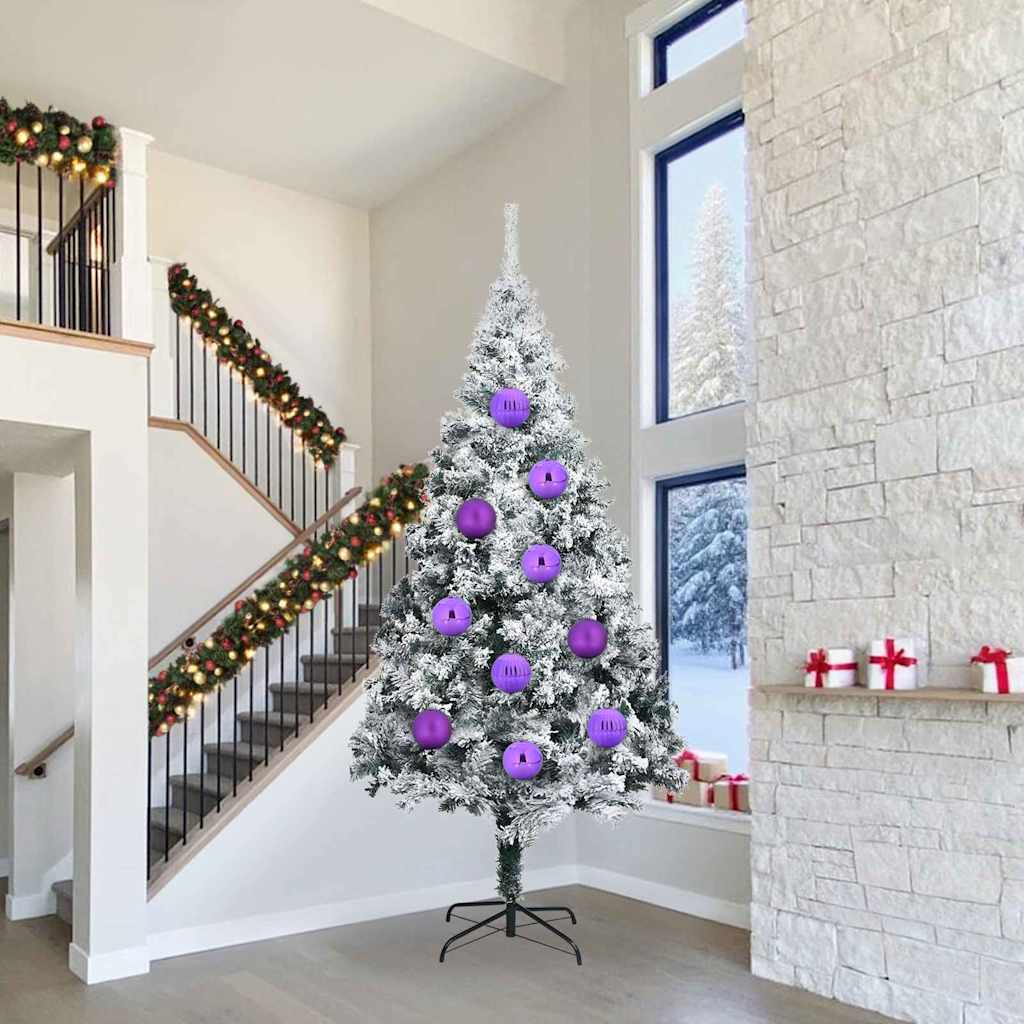 Kerstbal Set XXL 4 pcs Lila Kunststof is nu te koop bij PeponiXL, paradijselijk wonen!