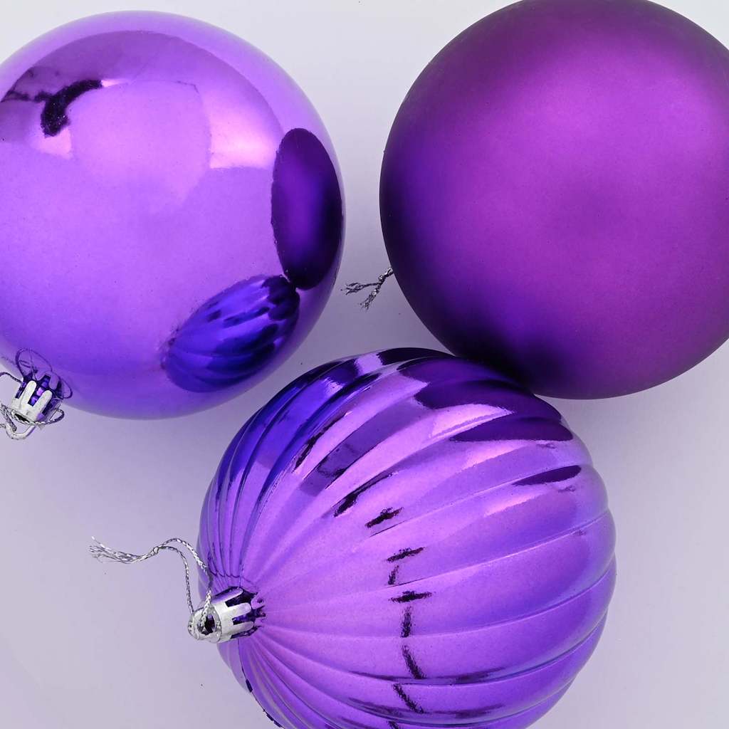 Kerstbal Set XXL 3 pcs Lila Kunststof is nu te koop bij PeponiXL, paradijselijk wonen!