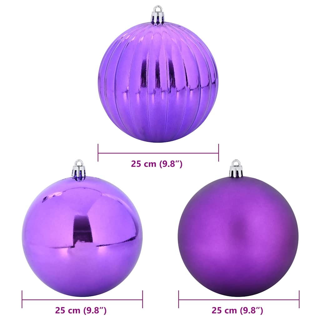 Kerstbal Set XXL 3 pcs Lila Kunststof is nu te koop bij PeponiXL, paradijselijk wonen!