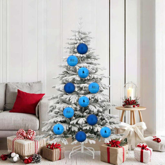 Kerstbal Set 9 pcs Blauw Kunststof is nu te koop bij PeponiXL, paradijselijk wonen!