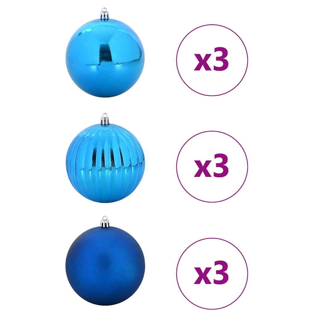 Kerstbalset XL 9 pcs Blauw Kunststof is nu te koop bij PeponiXL, paradijselijk wonen!