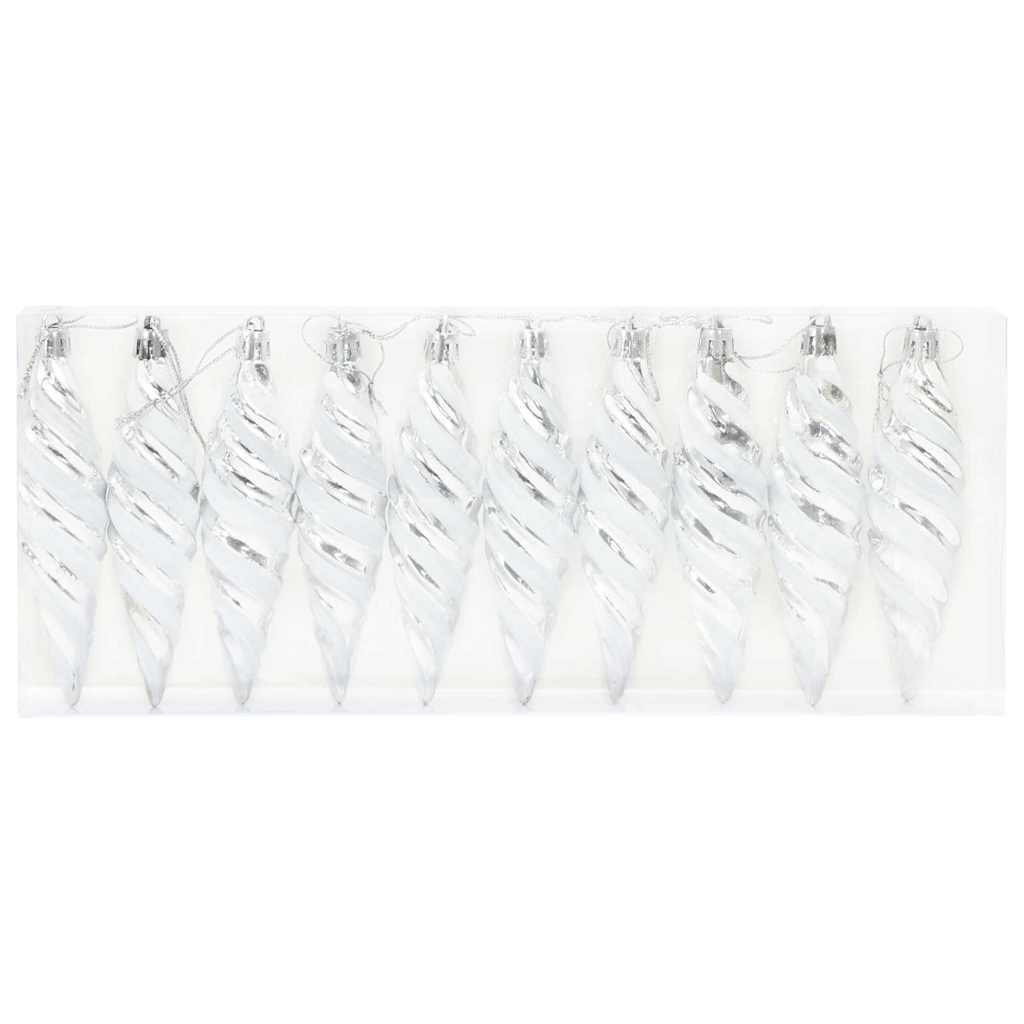 Kerst Spiralvorm Bal 40 pcs Zilver Kunststof is nu te koop bij PeponiXL, paradijselijk wonen!