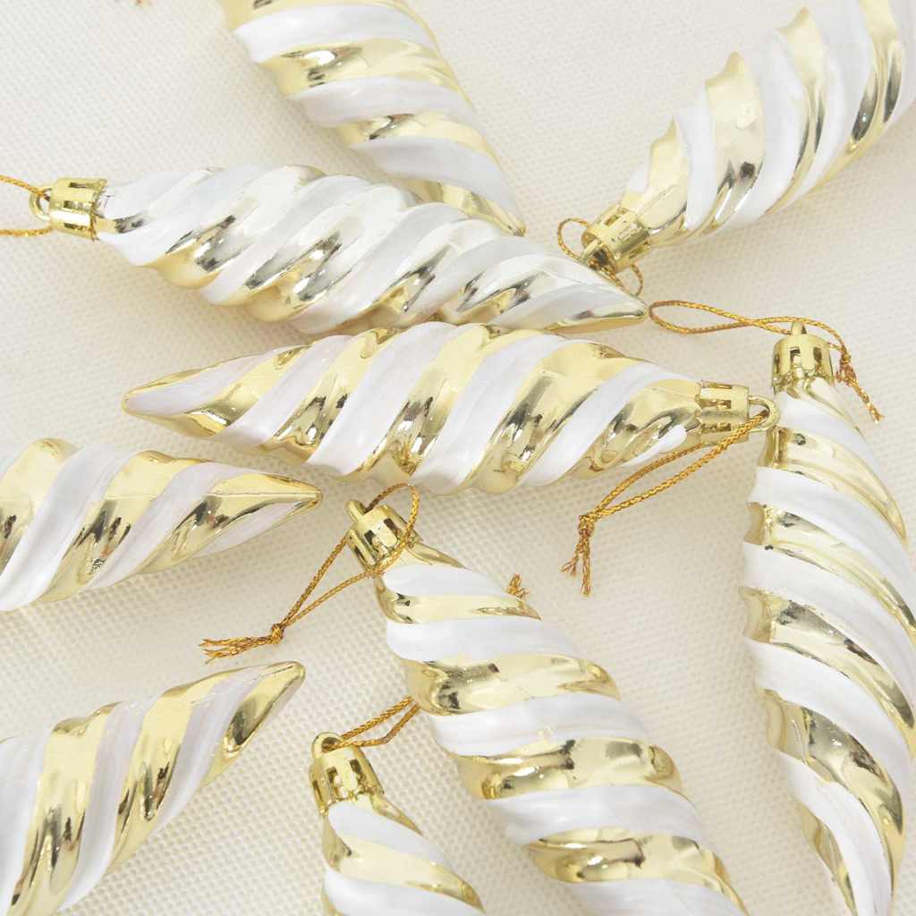 Kerst Spiralvorm Bal 40 pcs Goud Kunststof is nu te koop bij PeponiXL, paradijselijk wonen!