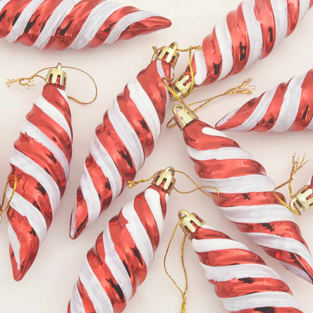 Kerst Spiralvorm Bal 40 pcs Rood Kunststof is nu te koop bij PeponiXL, paradijselijk wonen!