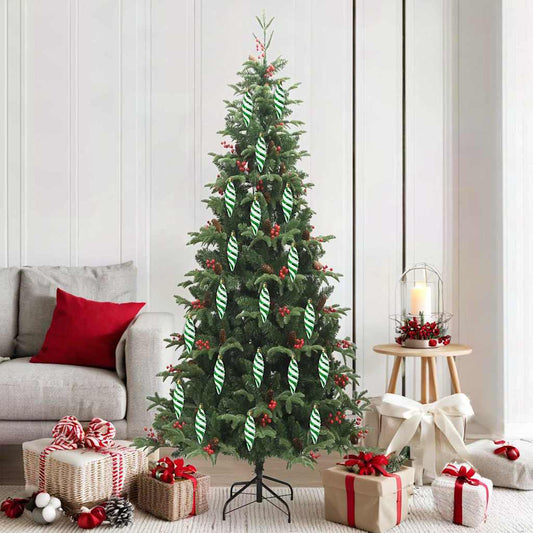 Kerst Spiralvorm Bal 40 pcs Groen Kunststof is nu te koop bij PeponiXL, paradijselijk wonen!