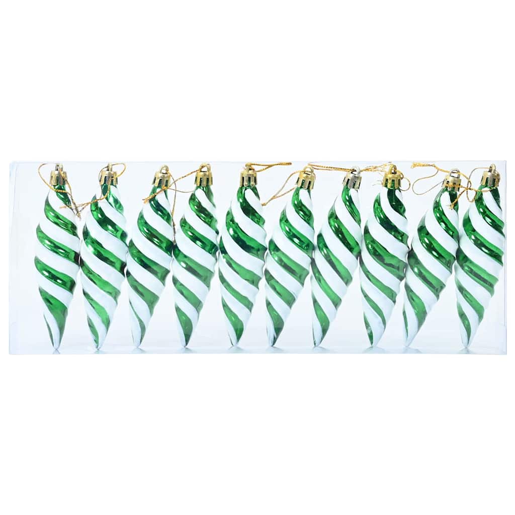 Kerst Spiralvorm Bal 40 pcs Groen Kunststof is nu te koop bij PeponiXL, paradijselijk wonen!