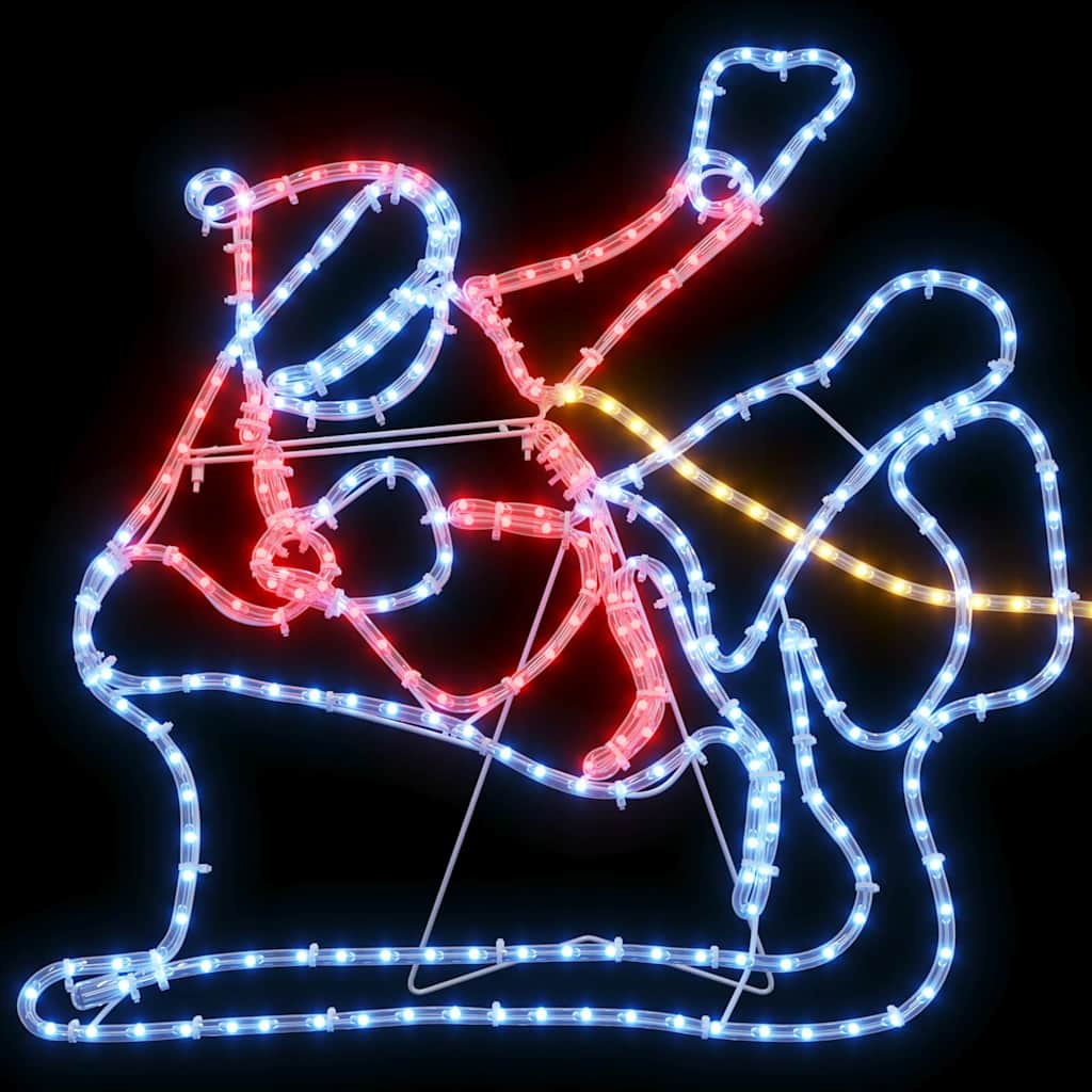 Kerstversiering met 1224 LED Multikleur 69 x 79 cm PVC is nu te koop bij PeponiXL, paradijselijk wonen!