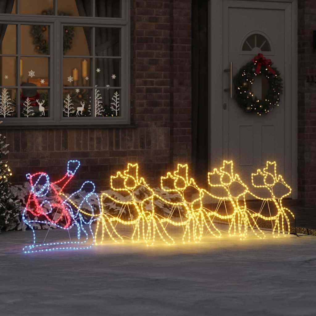 Kerstversiering met 1224 LED Multikleur 69 x 79 cm PVC is nu te koop bij PeponiXL, paradijselijk wonen!