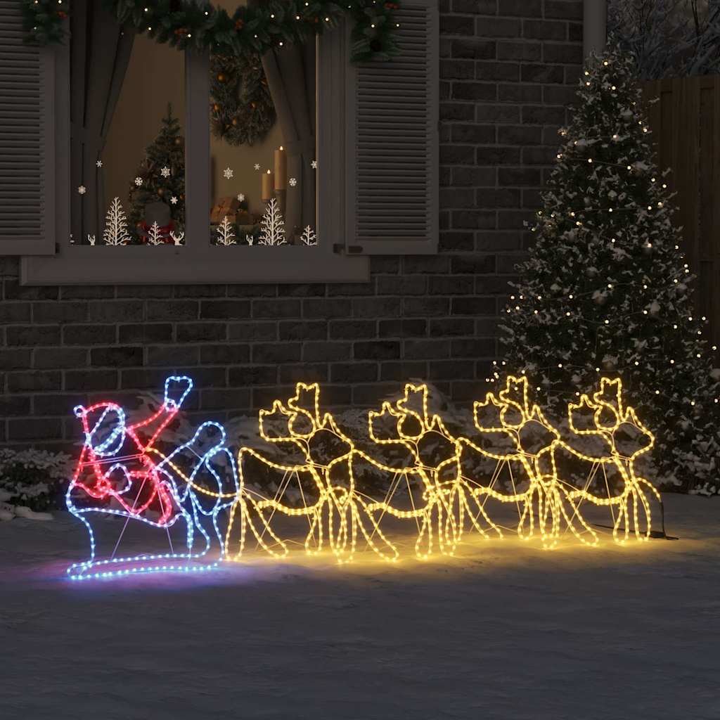 Kerstversiering met 1224 LED Multikleur 69 x 79 cm PVC is nu te koop bij PeponiXL, paradijselijk wonen!