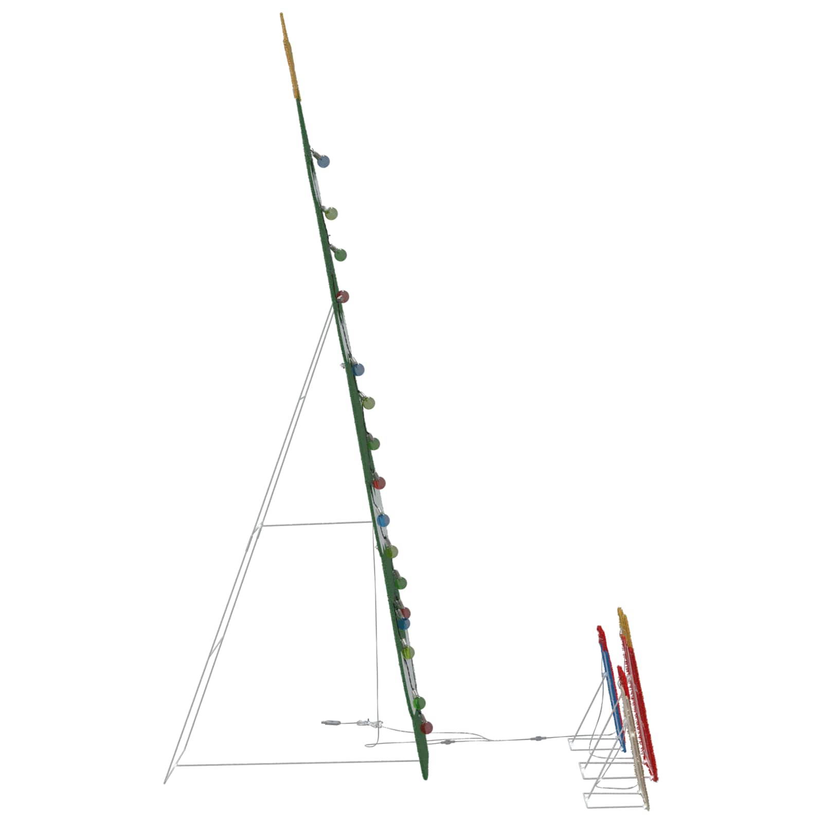 Verlichte Kerstboom met 3 Cadeau Dozen 2D Warm Wit 150 cm is nu te koop bij PeponiXL, paradijselijk wonen!