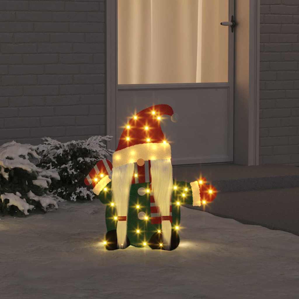 Verlichte Gnoom met 60 LED Warmwit 71 x 64 cm Lurexfabric is nu te koop bij PeponiXL, paradijselijk wonen!