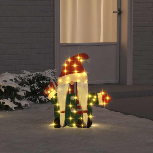 Verlichte Gnoom met 60 LED Warmwit 71 x 64 cm Lurexfabric is nu te koop bij PeponiXL, paradijselijk wonen!