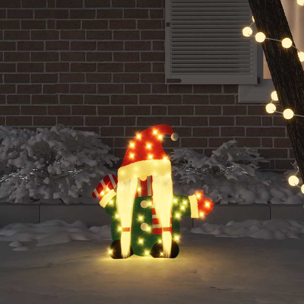 Verlichte Gnoom met 60 LED Warmwit 71 x 64 cm Lurexfabric is nu te koop bij PeponiXL, paradijselijk wonen!