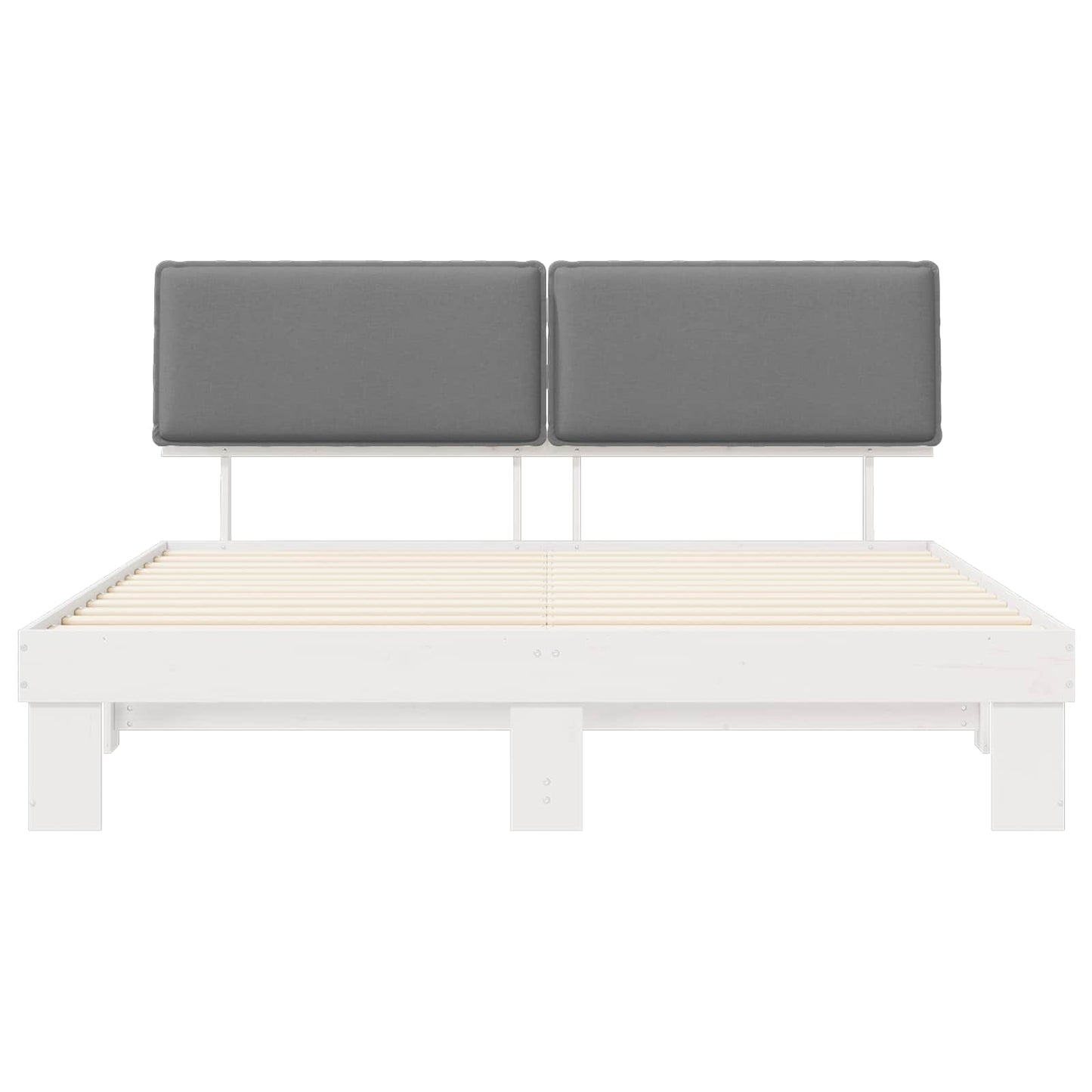 Bedframe met Gevoerd Hoofdgedeelte Lichtgrijs 180 x 200 cm is nu te koop bij PeponiXL, paradijselijk wonen!
