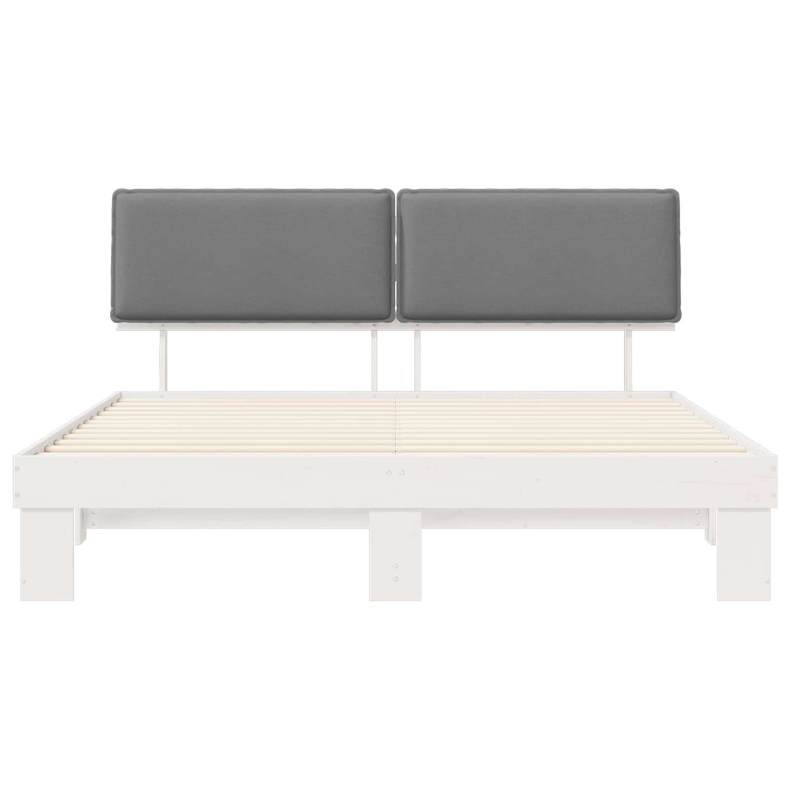 Bedframe met Gevoerd Hoofdgedeelte Lichtgrijs 180 x 200 cm is nu te koop bij PeponiXL, paradijselijk wonen!