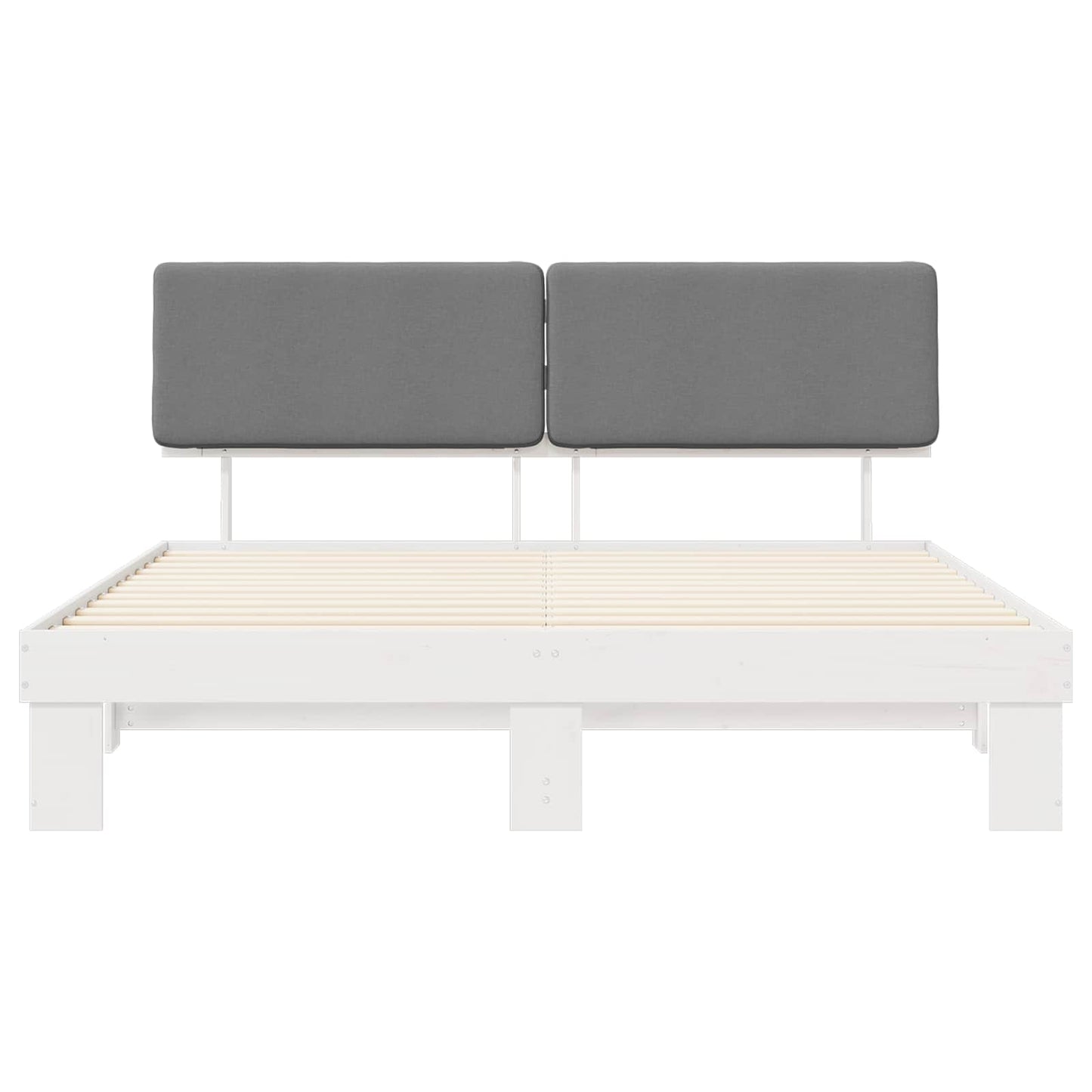 Bedframe met Gevoerd Hoofdgedeelte Lichtgrijs 180 x 200 cm is nu te koop bij PeponiXL, paradijselijk wonen!