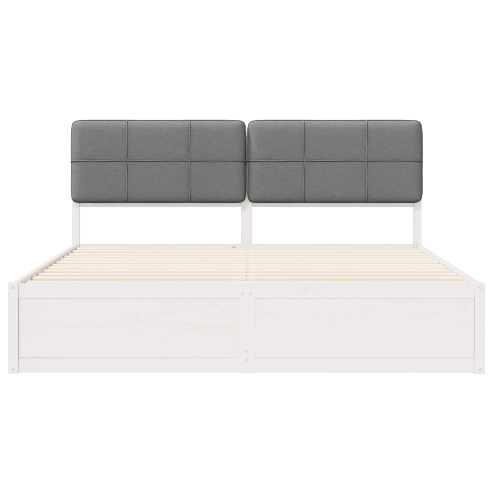Bedframe met Gevoerd Hoofdgedeelte Lichtgrijs 180 x 200 cm is nu te koop bij PeponiXL, paradijselijk wonen!