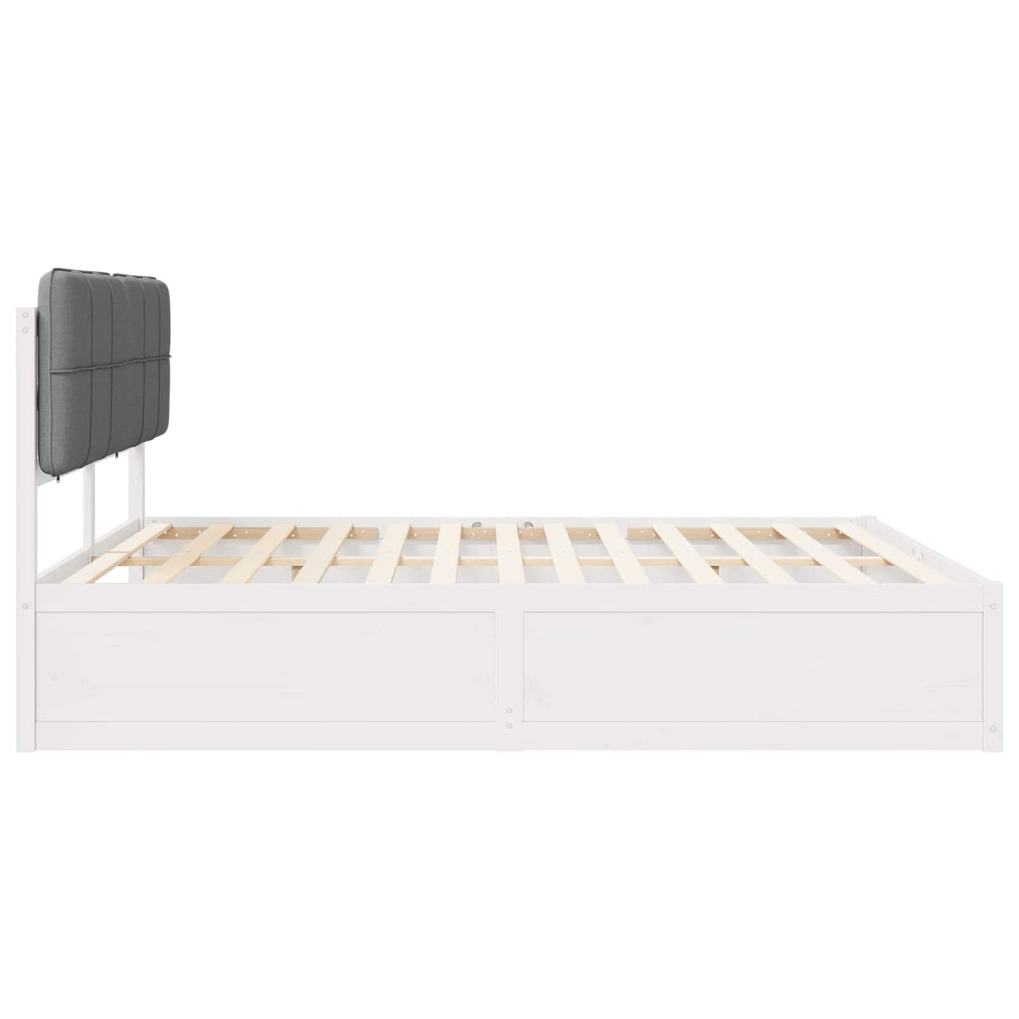 Bedframe met Gevoerd Hoofdgedeelte Lichtgrijs 180 x 200 cm is nu te koop bij PeponiXL, paradijselijk wonen!