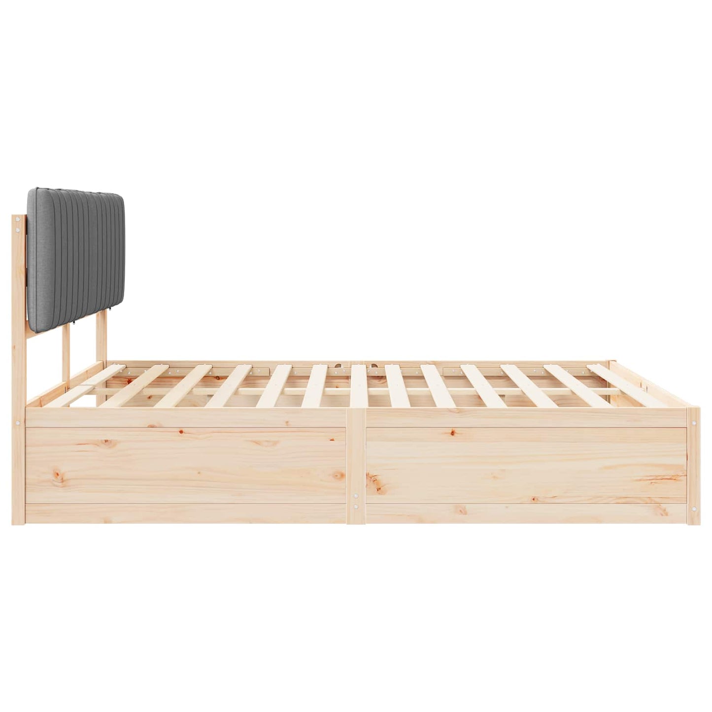 Bedframe met Gevoerd Hoofdgedeelte Lichtgrijs 180 x 200 cm is nu te koop bij PeponiXL, paradijselijk wonen!