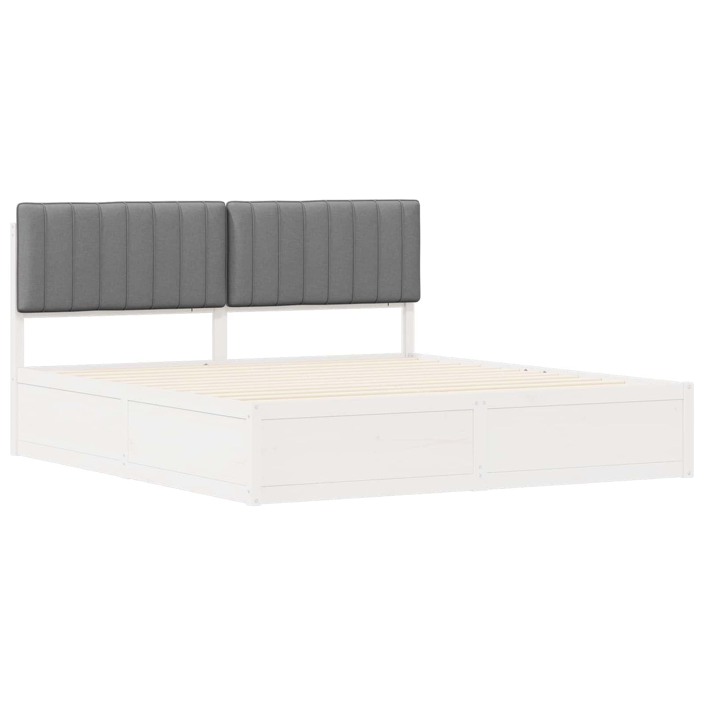 Bedframe met Gevoerd Hoofdgedeelte Lichtgrijs 180 x 200 cm is nu te koop bij PeponiXL, paradijselijk wonen!