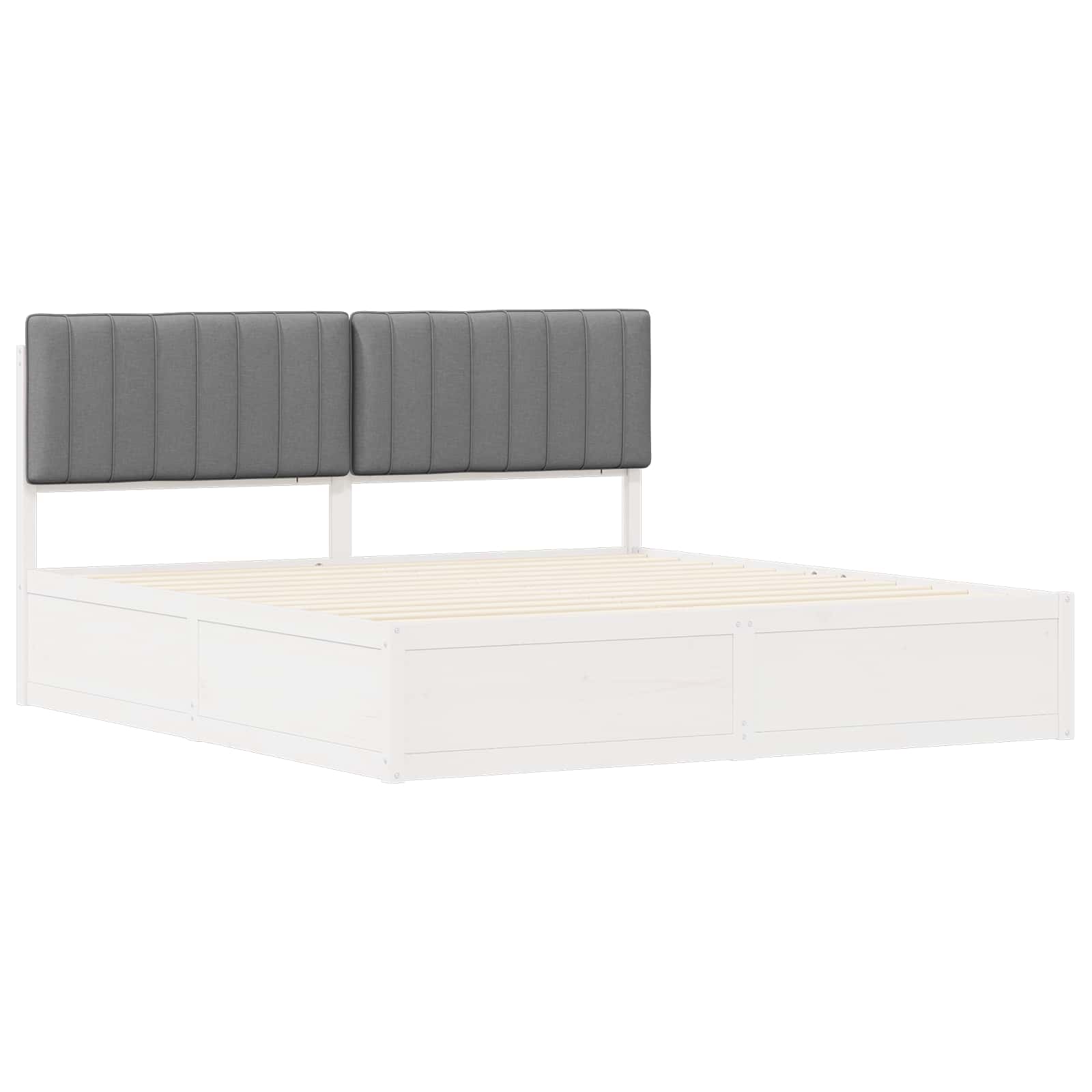 Bedframe met Gevoerd Hoofdgedeelte Lichtgrijs 180 x 200 cm is nu te koop bij PeponiXL, paradijselijk wonen!