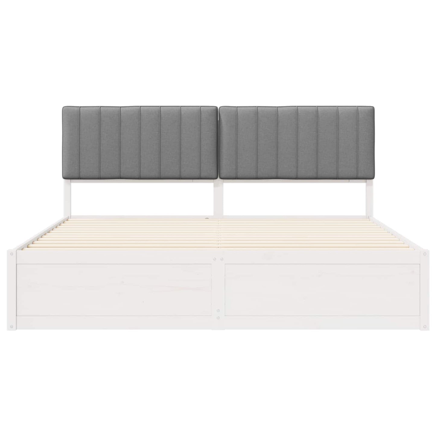 Bedframe met Gevoerd Hoofdgedeelte Lichtgrijs 180 x 200 cm is nu te koop bij PeponiXL, paradijselijk wonen!