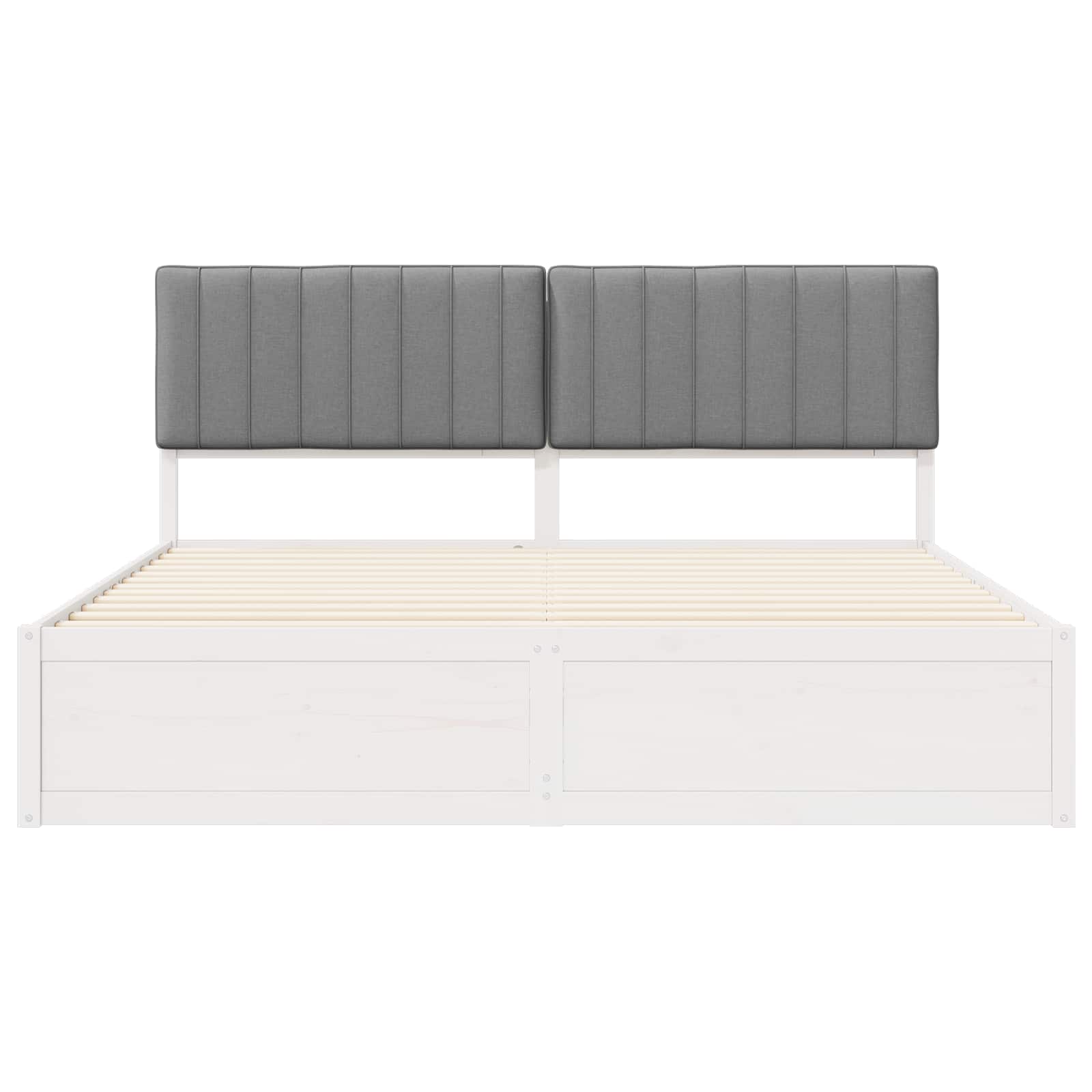 Bedframe met Gevoerd Hoofdgedeelte Lichtgrijs 180 x 200 cm is nu te koop bij PeponiXL, paradijselijk wonen!