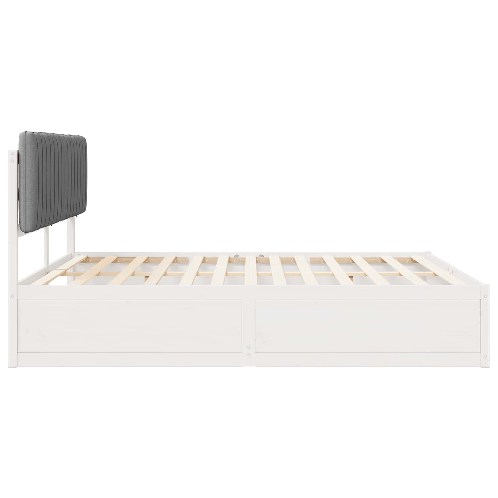 Bedframe met Gevoerd Hoofdgedeelte Lichtgrijs 180 x 200 cm is nu te koop bij PeponiXL, paradijselijk wonen!