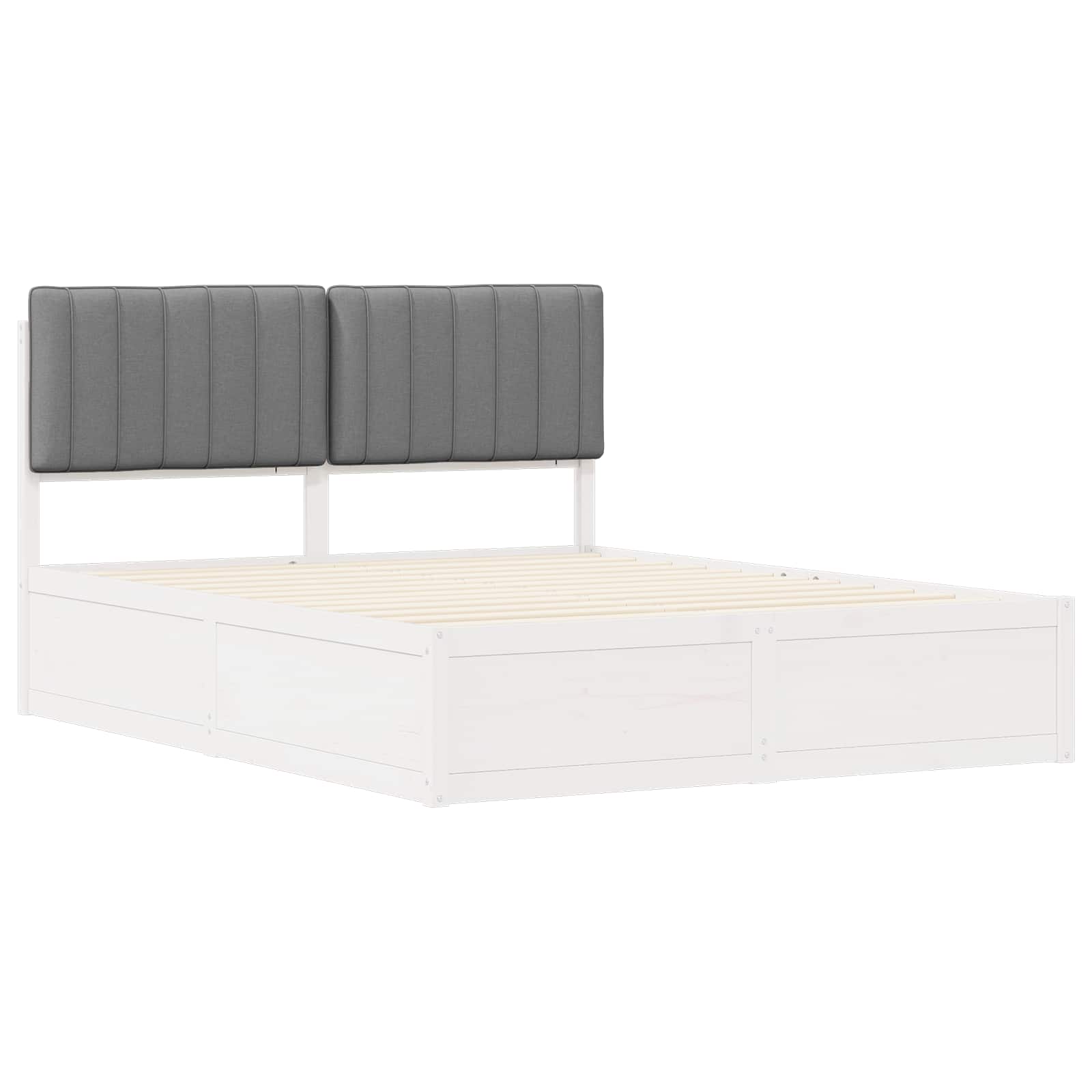 Bedframe met Gevoerd Hoofdgedeelte Lichtgrijs 160 x 200 cm is nu te koop bij PeponiXL, paradijselijk wonen!