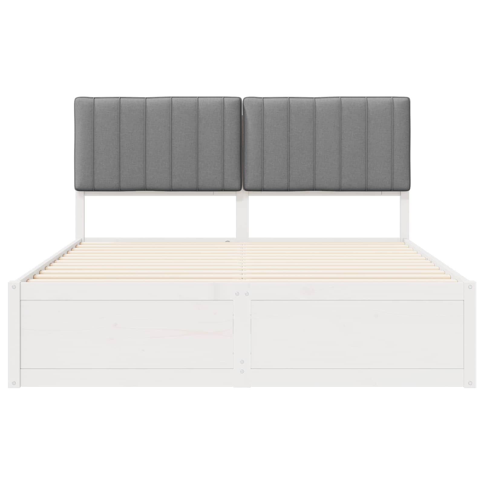 Bedframe met Gevoerd Hoofdgedeelte Lichtgrijs 160 x 200 cm is nu te koop bij PeponiXL, paradijselijk wonen!