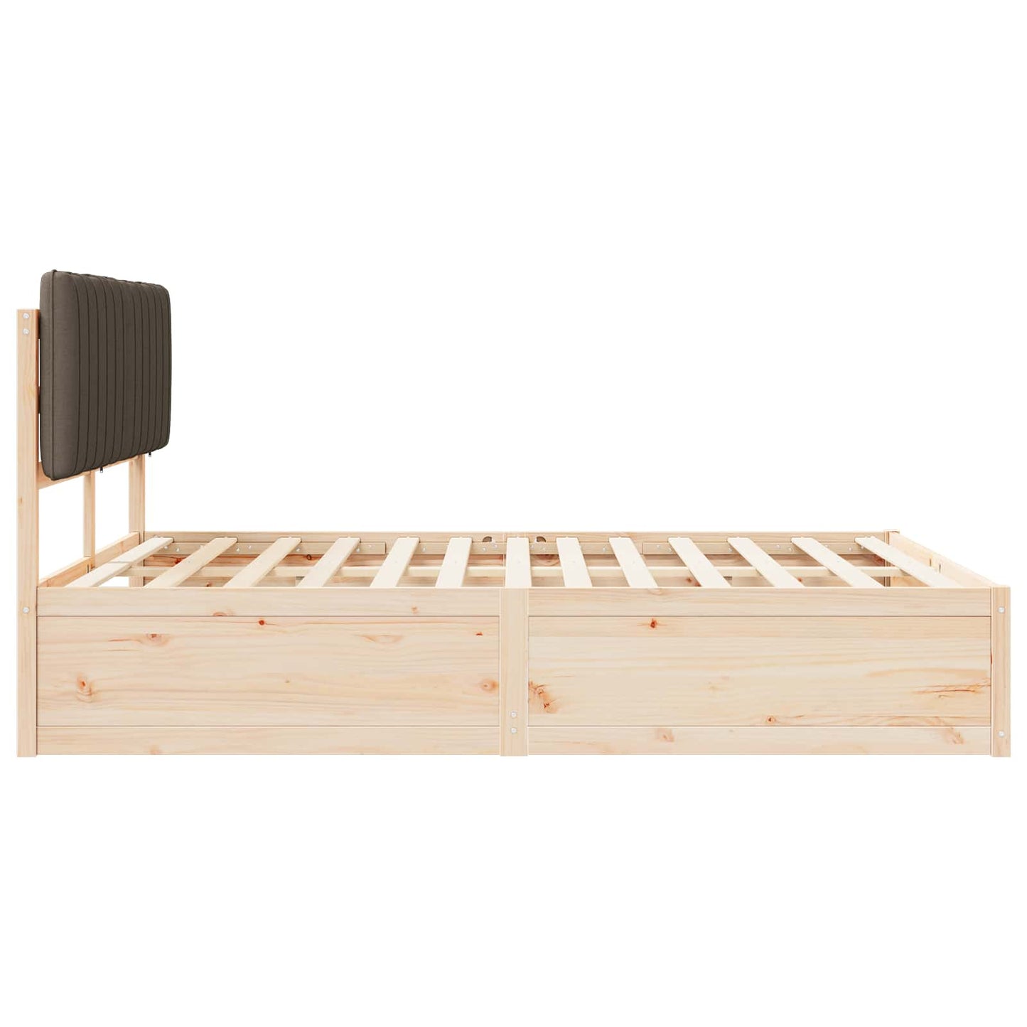 Bedframe met Gevoerd Hoofdgedeelte Taupe 150 x 200 cm is nu te koop bij PeponiXL, paradijselijk wonen!