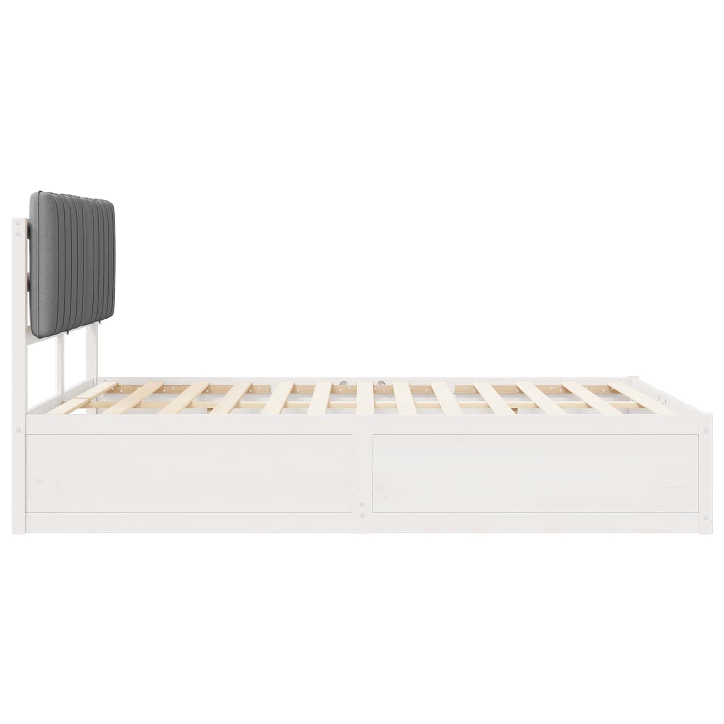 Bedframe met Gevoerd Hoofdgedeelte Lichtgrijs 140 x 190 cm is nu te koop bij PeponiXL, paradijselijk wonen!