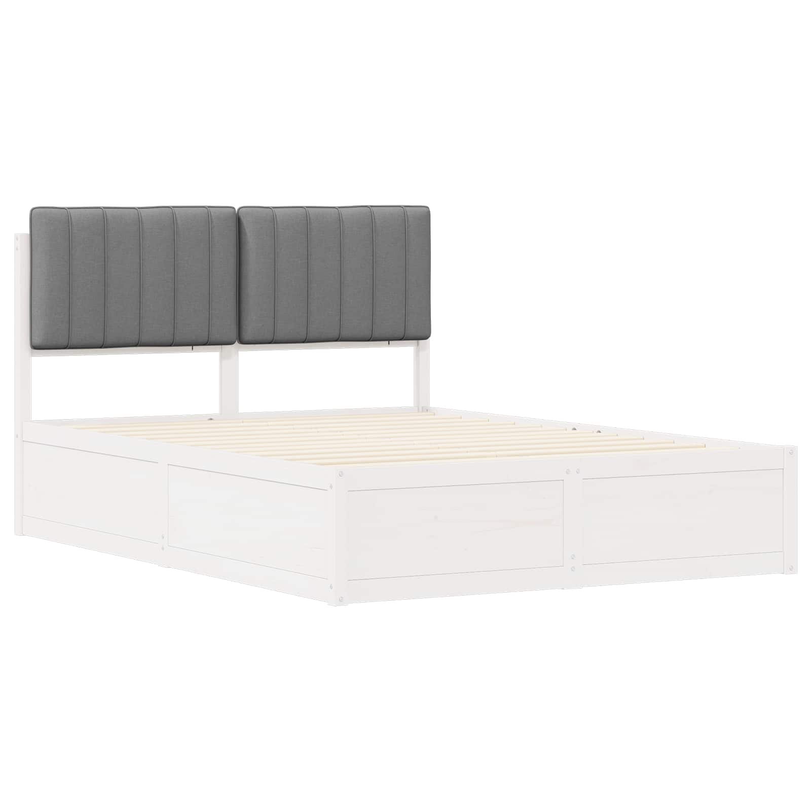 Bedframe met Gevoerd Hoofdgedeelte Lichtgrijs 135 x 190 cm is nu te koop bij PeponiXL, paradijselijk wonen!