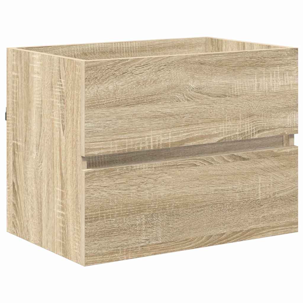 Badkamermeubelset met lade met opslag Sonoma Eiken Bewerkt hout is nu te koop bij PeponiXL, paradijselijk wonen!