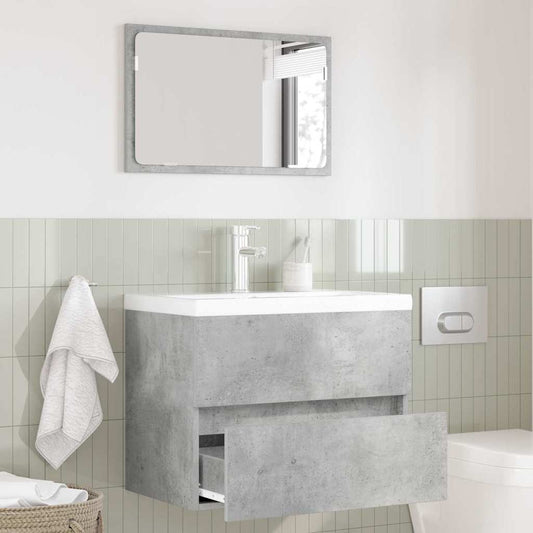 Badkamermeubelset Beton Grijs 60 x 38,3 x 45 cm Bewerkt hout is nu te koop bij PeponiXL, paradijselijk wonen!