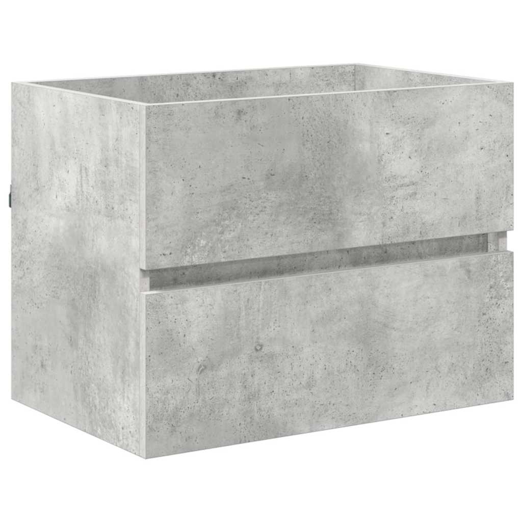 Badkamermeubelset Beton Grijs 60 x 38,3 x 45 cm Bewerkt hout is nu te koop bij PeponiXL, paradijselijk wonen!