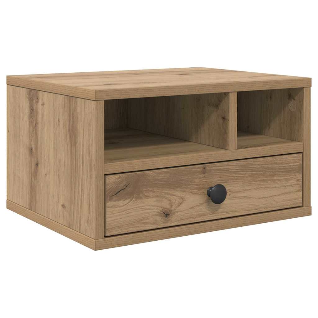 Printerstand Artisan Eiken 40 x 32 x 24 cm Bewerkt hout is nu te koop bij PeponiXL, paradijselijk wonen!