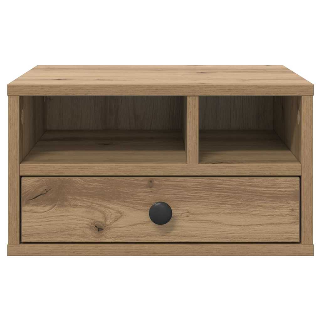 Printerstand Artisan Eiken 40 x 32 x 24 cm Bewerkt hout is nu te koop bij PeponiXL, paradijselijk wonen!