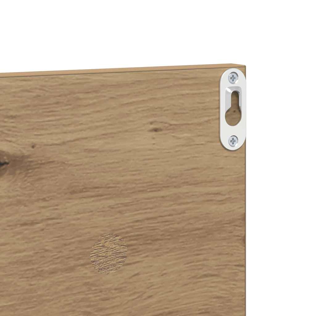 Wandplanken 4 pcs Artisan Eiken 80 x 11,5 x 18 cm Bewerkt hout is nu te koop bij PeponiXL, paradijselijk wonen!