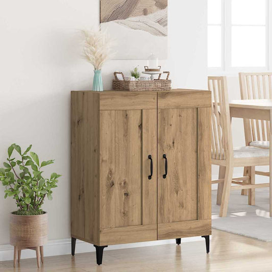 Dressoir Artisan Eiken 69,5 x 34 x 90 cm Bewerkt hout is nu te koop bij PeponiXL, paradijselijk wonen!