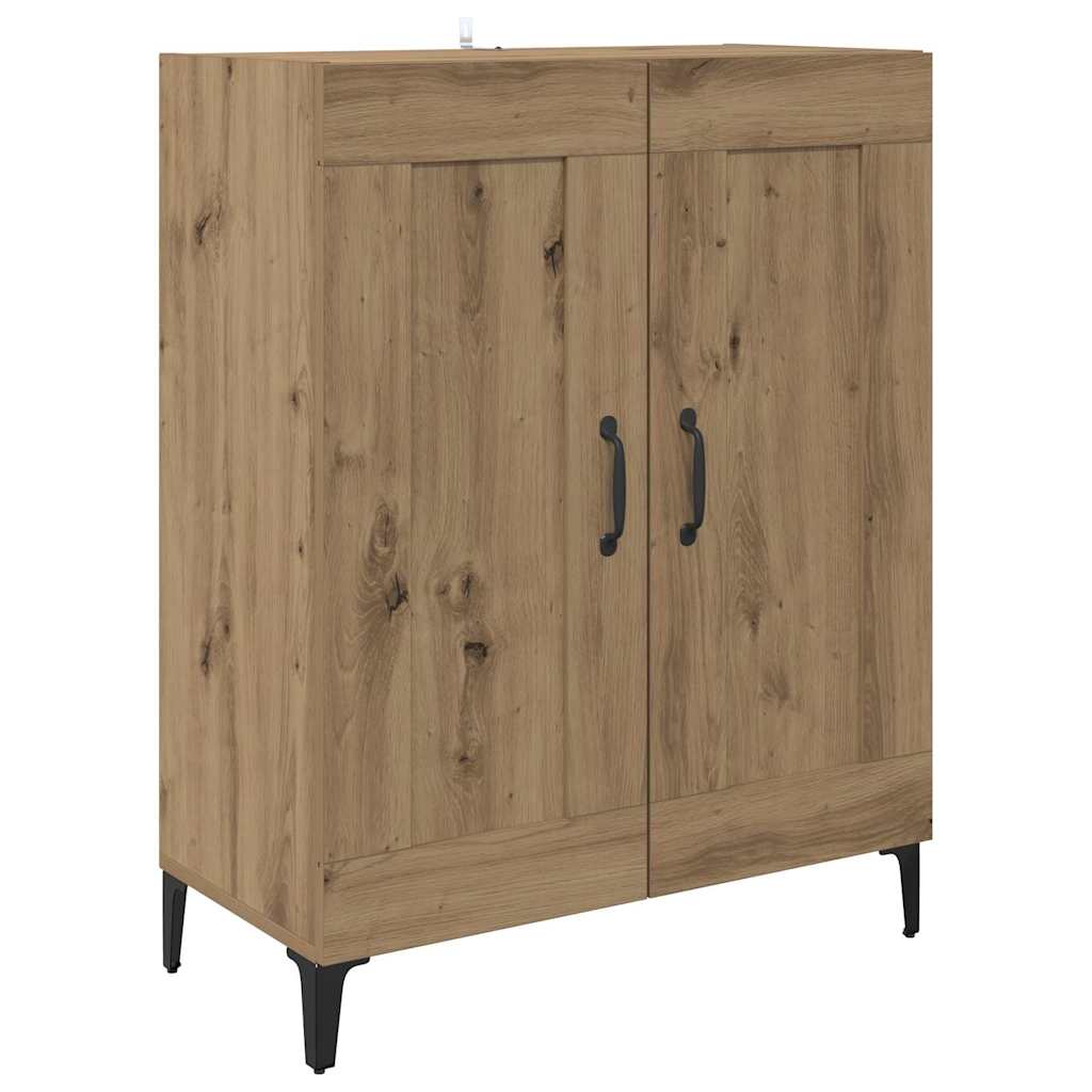 Dressoir Artisan Eiken 69,5 x 34 x 90 cm Bewerkt hout is nu te koop bij PeponiXL, paradijselijk wonen!