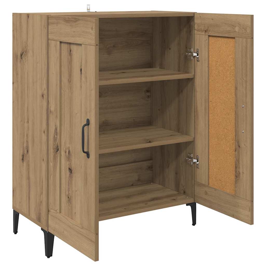 Dressoir Artisan Eiken 69,5 x 34 x 90 cm Bewerkt hout is nu te koop bij PeponiXL, paradijselijk wonen!
